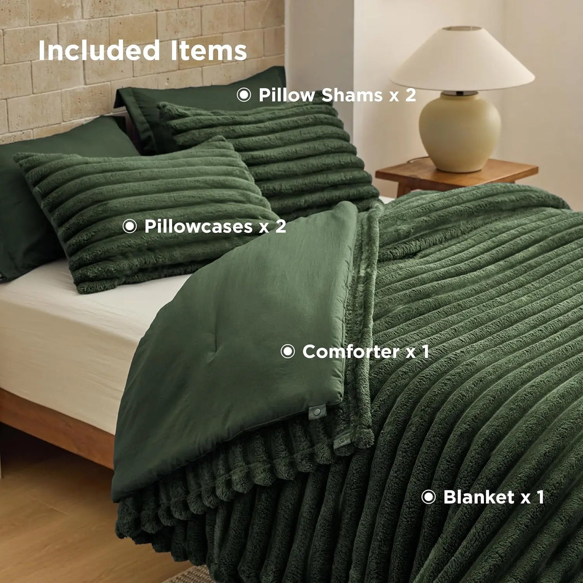 Reversible Comforter Set – 6Pc All Season