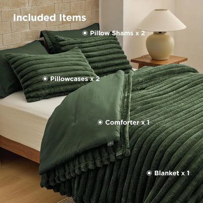 Reversible Comforter Set – 6Pc All Season