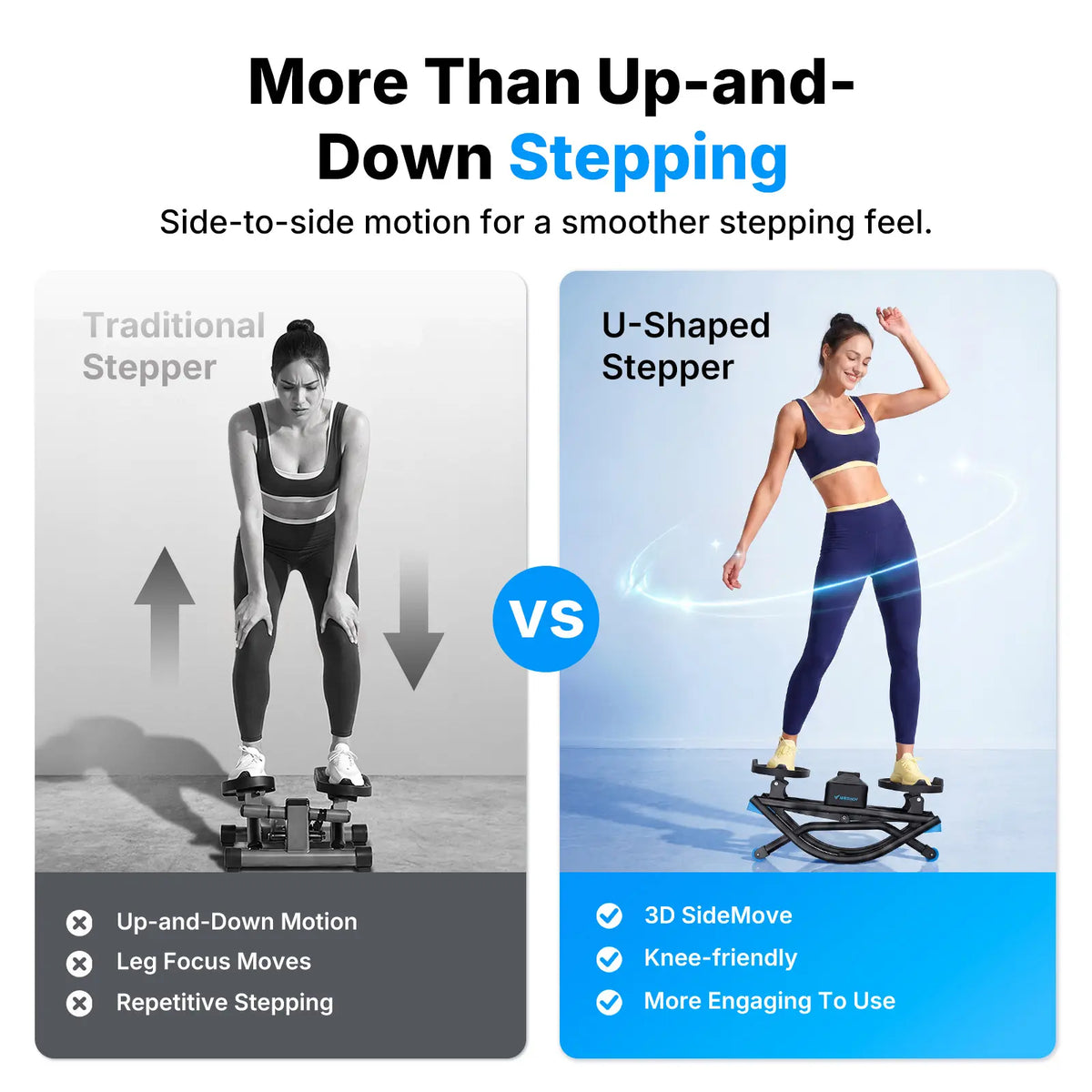 Rocking Stepper Ski Machine - 330 lbs Capacity