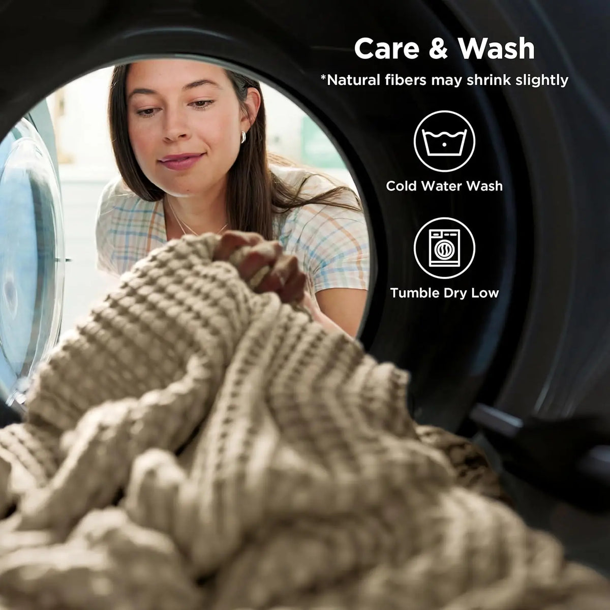 Bamboo Cotton Waffle Blanket
