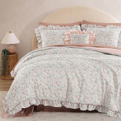 Ruffled Farmhouse Comforter Set – 7Pc