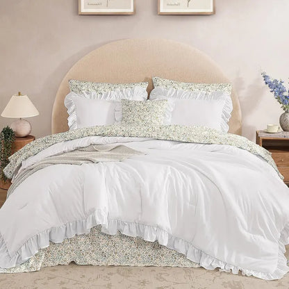 Ruffled Farmhouse Comforter Set – 7Pc