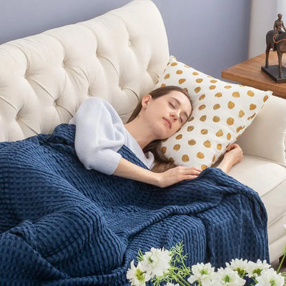 Bamboo Cotton Waffle Blanket
