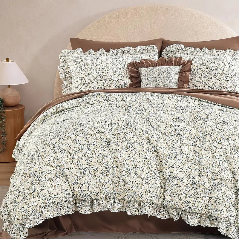 Ruffled Farmhouse Comforter Set – 7Pc