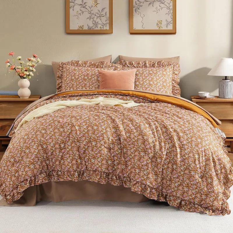 Ruffled Farmhouse Comforter Set – 7Pc