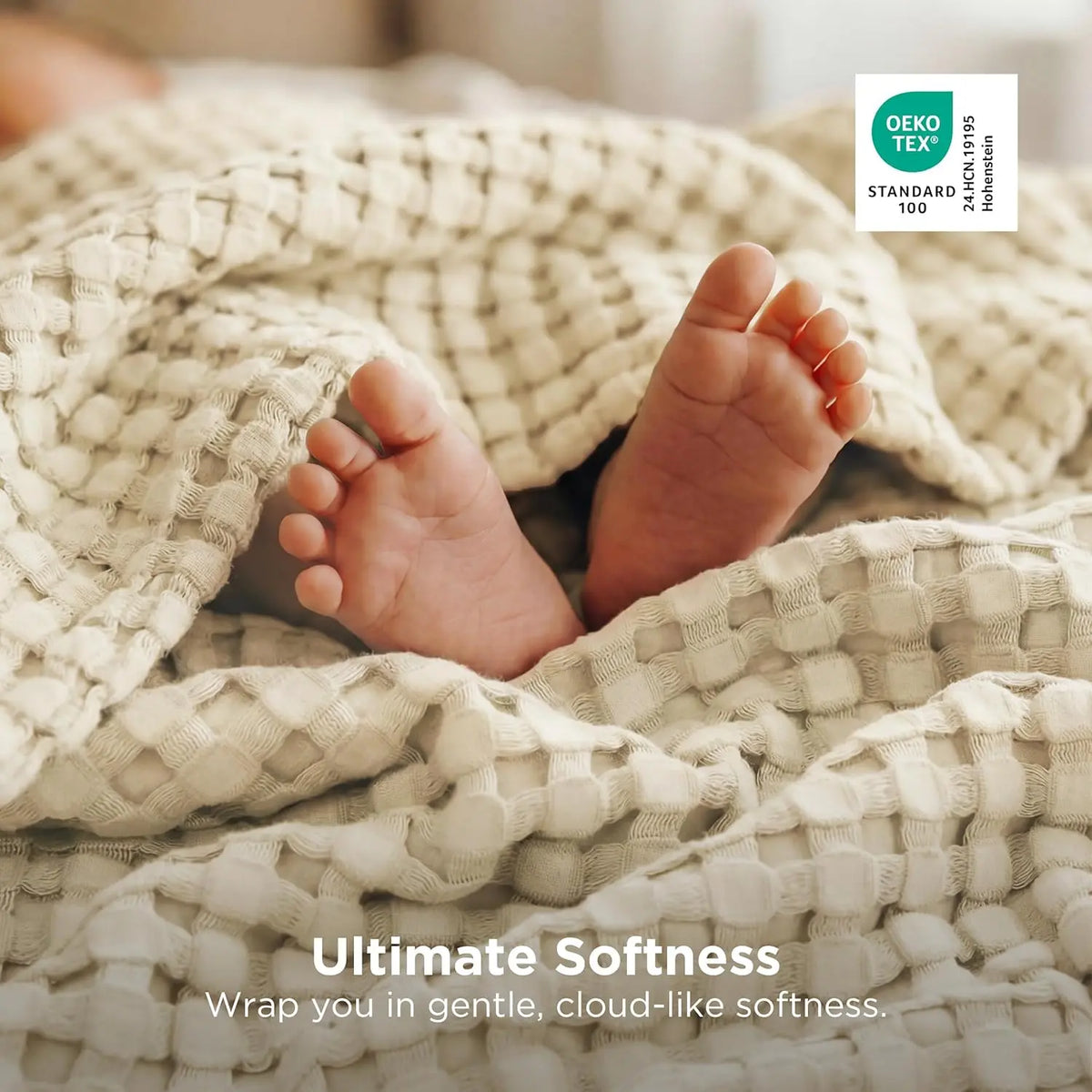 Bamboo Cotton Waffle Blanket