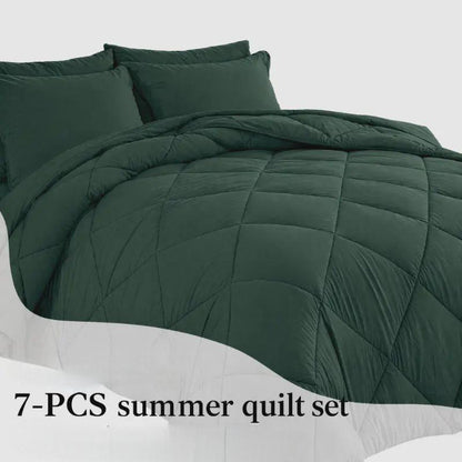 7-Piece Quilted Comforter Set Full/Queen/King